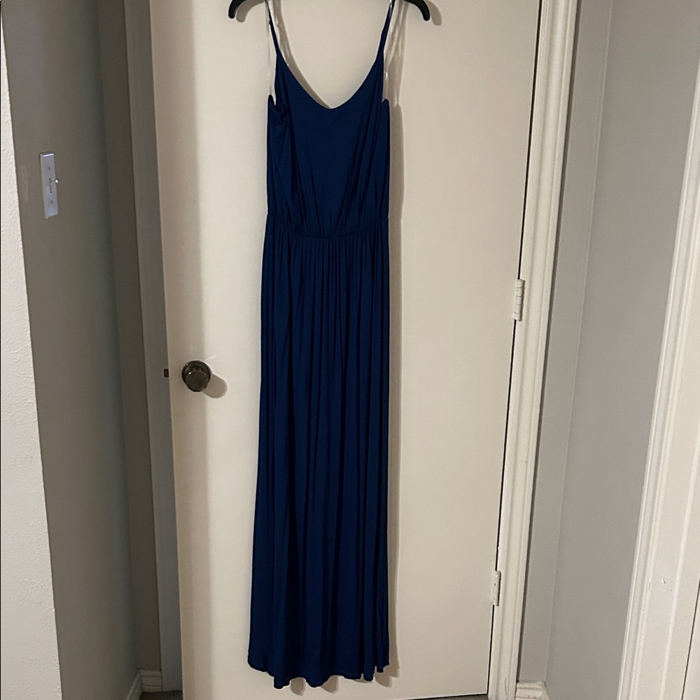Lush Royal Blue Spaghetti-Strap Maxi Dress